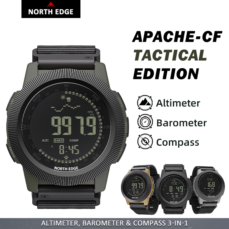Running Watch - NORTH EDGE APACHE-CF Men Digital Watch