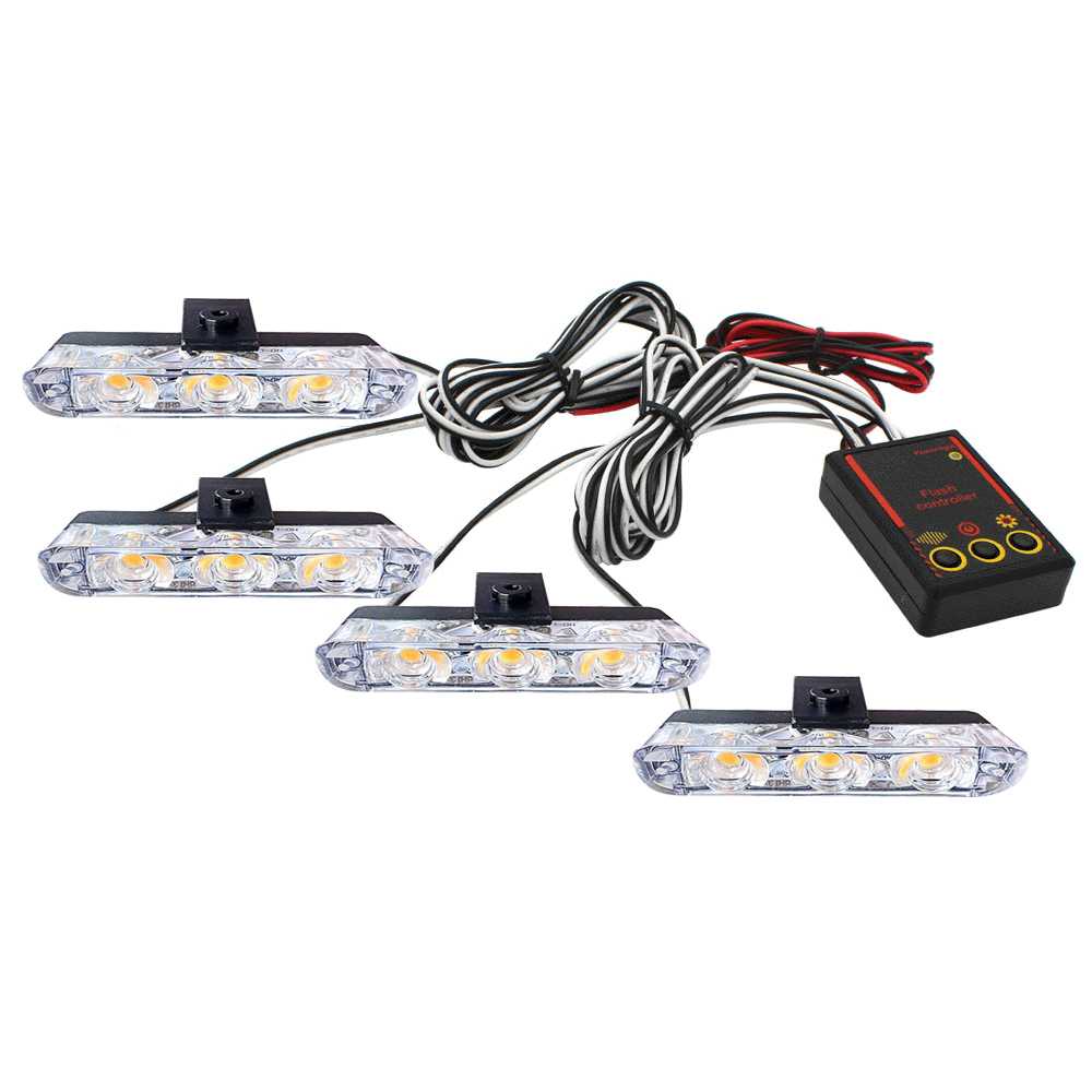 12V Car Grille Strobe Light He - огляд і ціна Running Headlamp